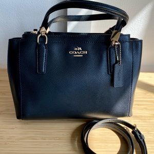 Coach Leather 3 compartment handbag MINT!